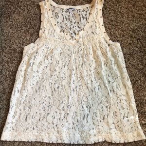 Express lace tank top